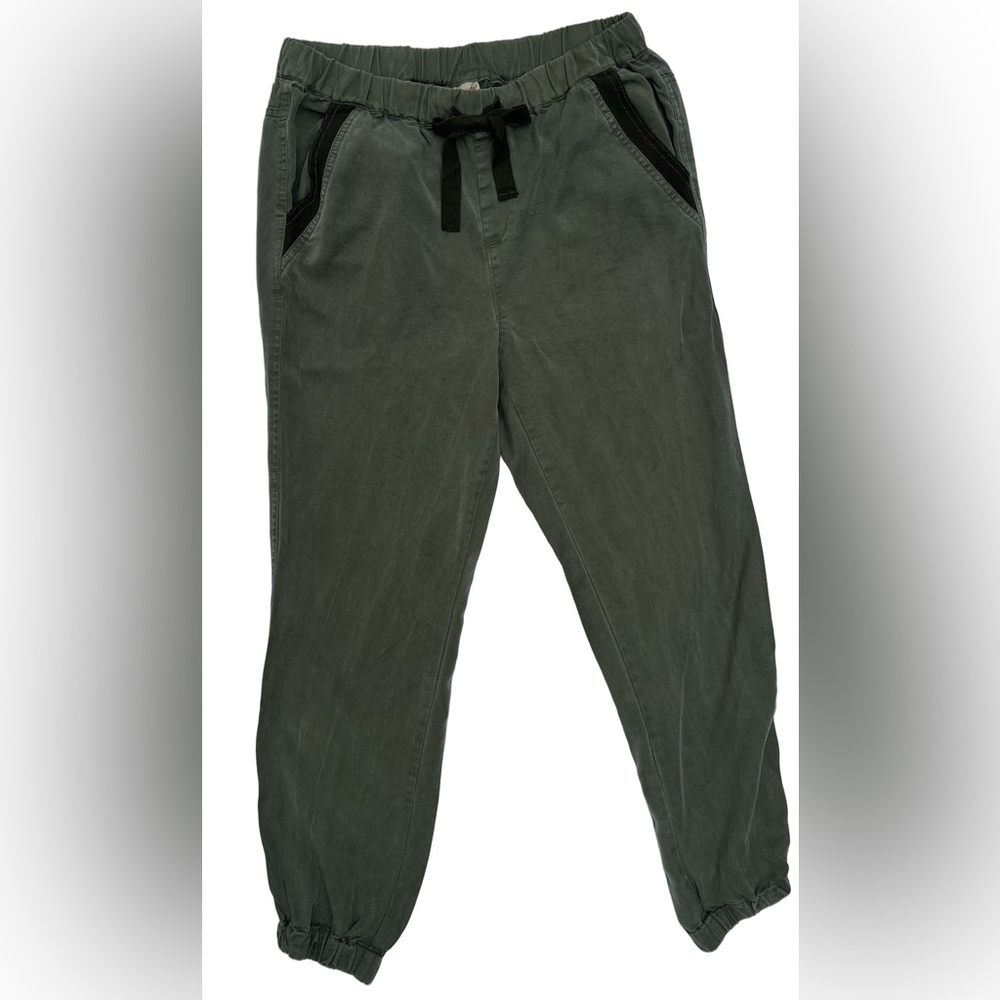 Faded Glory Lyocell Green Jogger Pants - Small
